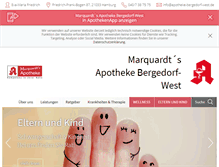 Tablet Screenshot of marquardts-apotheke.de